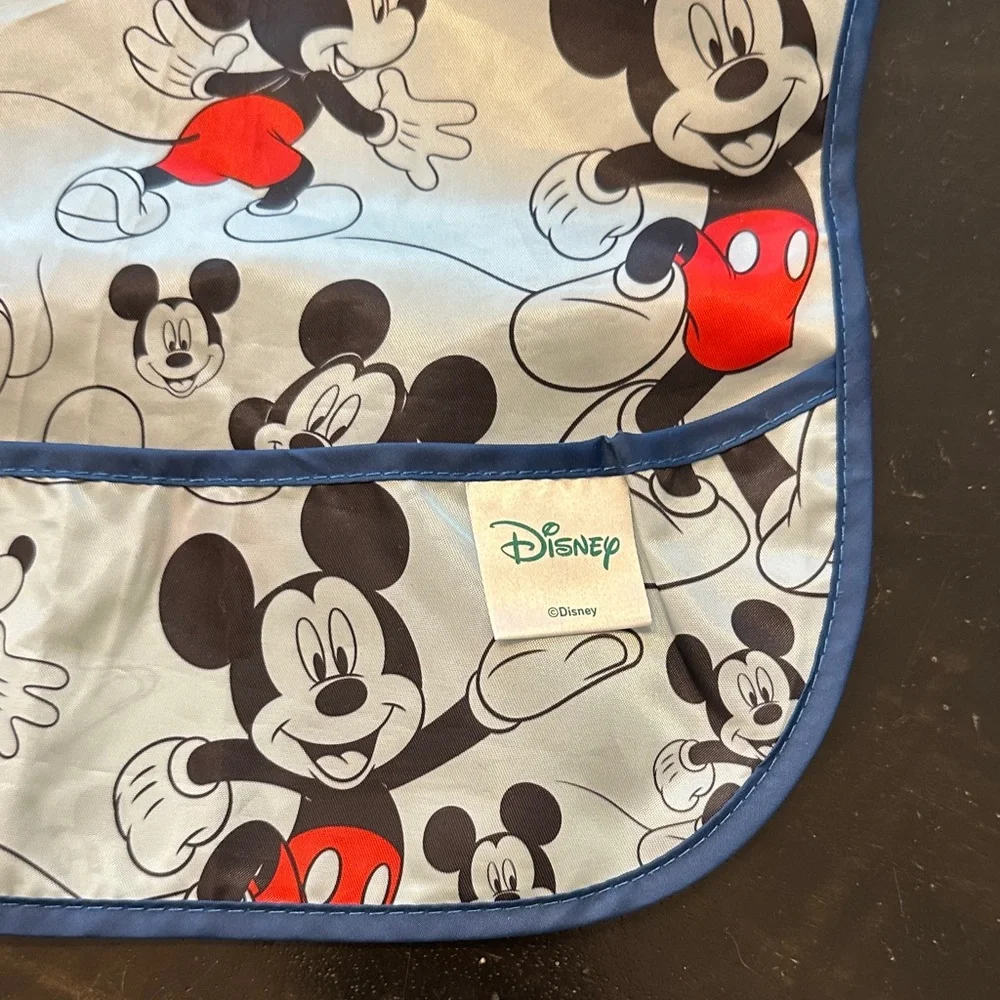 Disney Mickey Mouse Bib Set - Blue and Gray